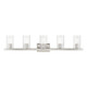 Livex Lighting - 18035-91 - Five Light Vanity Sconce - Clarion - Brushed Nickel