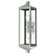 Livex Lighting - 20583-91 - Two Light Outdoor Wall Lantern - Nyack - Brushed Nickel w/ Polished Chrome Stainless Steel