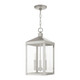 Livex Lighting - 20593-91 - Three Light Outdoor Pendant - Nyack - Brushed Nickel