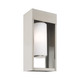 Livex Lighting - 20983-91 - One Light Outdoor Wall Lantern - Bleecker - Brushed Nickel