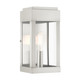 Livex Lighting - 21231-91 - One Light Outdoor Wall Lantern - York - Brushed Nickel w/ Brushed Nickel Stainless Steel