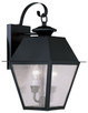 Livex Lighting - 2165-04 - Two Light Outdoor Wall Lantern - Mansfield - Black