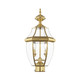 Livex Lighting - 2254-02 - Two Light Outdoor Post Lantern - Monterey - Polished Brass
