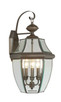 Livex Lighting - 2351-07 - Three Light Outdoor Wall Lantern - Monterey - Bronze