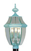 Livex Lighting - 2354-06 - Three Light Post-Top Lanterm - Monterey - Verdigris