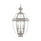 Livex Lighting - 2354-91 - Three Light Post-Top Lanterm - Monterey - Brushed Nickel