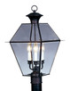 Livex Lighting - 2384-04 - Three Light Post-Top Lanterm - Westover - Black