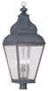 Livex Lighting - 2608-61 - Four Light Outdoor Post Lantern - Exeter - Charcoal