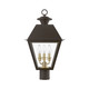 Wentworth Three Light Outdoor Post Top Lantern (27219-07)