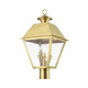 Wentworth Three Light Outdoor Post Top Lantern (27219-08)