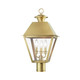 Wentworth Three Light Outdoor Post Top Lantern (27219-08)