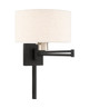Livex Lighting - 40037-04 - One Light Swing Arm Wall Lamp - Swing Arm Wall Lamps - Black w/ Brushed Nickel