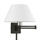 Swing Arm Wall Lamps One Light Swing Arm Wall Lamp (40039-04)