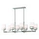 Livex Lighting - 40198-91 - Eight Light Linear Chandelier - Harding - Brushed Nickel