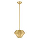 Livex Lighting - 40401-12 - One Light Mini Pendant - Amsterdam - Satin Brass