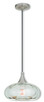 Livex Lighting - 40603-91 - One Light Mini Pendant - Hand Blown Art Glass Mini Pendants - Brushed Nickel