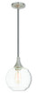 Livex Lighting - 40611-91 - One Light Mini Pendant - Hand Blown Art Glass Mini Pendants - Brushed Nickel