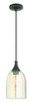 Livex Lighting - 40632-92 - One Light Mini Pendant - Hand Blown Art Glass Mini Pendants - English Bronze
