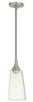 Livex Lighting - 40637-91 - One Light Mini Pendant - Hand Blown Art Glass Mini Pendants - Brushed Nickel