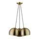 Livex Lighting - 40803-01 - Three Light Pendant - Piedmont - Antique Brass
