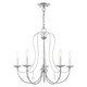 Livex Lighting - 40865-05 - Five Light Chandelier - Mirabella - Polished Chrome