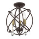 Aria Three Light Convertible Chandelier / Semi Flush (40903-07)