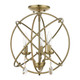 Aria Three Light Convertible Chandelier / Semi Flush (40904-01)