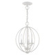 Livex Lighting - 40913-03 - Three Light Convertible Mini Chandelier/ Semi-Flush - Arabella - White