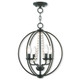 Livex Lighting - 40914-92 - Four Light Mini Chandelier/Ceiling Mount - Arabella - English Bronze