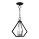 Livex Lighting - 40922-04 - Two Light Convertible Semi Flush/Pendant - Prism - Black w/ Brushed Nickel Cluster