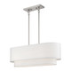 Livex Lighting - 41085-91 - Three Light Linear Chandelier - Manorwood - Brushed Nickel
