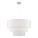 Livex Lighting - 41087-91 - Five Light Pendant Chandelier - Manorwood - Brushed Nickel