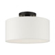 Livex Lighting - 41097-04 - One Light Semi Flush Mount - Meridian - Black