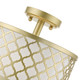Arabesque Two Light Semi-Flush Mount (41107-33)