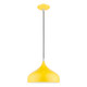 Livex Lighting - 41172-82 - One Light Pendant - Amador - Shiny Yellow w/Polished Chrome