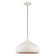 Livex Lighting - 41173-69 - One Light Mini Pendant - Amador - Shiny White w/ Polished Chromes
