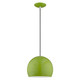 Livex Lighting - 41181-78 - One Light Mini Pendant - Metal Shade Mini Pendants - Shiny Apple Green
