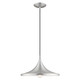 Livex Lighting - 41187-66 - One Light Mini Pendant - Waldorf - Brushed Aluminum w/ Polished Chromes