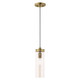 Livex Lighting - 41227-01 - One Light Mini Pendant - Devoe - Antique Brass