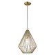 Livex Lighting - 41325-01 - One Light Mini Pendant - Linz - Antique Brass