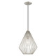 Livex Lighting - 41325-91 - One Light Mini Pendant - Linz - Brushed Nickel