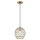 Livex Lighting - 41326-01 - One Light Mini Pendant - Geometrix - Antique Brass