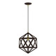 Livex Lighting - 41328-07 - One Light Pendant - Ashland - Bronze w/Antique Brass