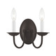 Livex Lighting - 4152-07 - Two Light Wall Sconce - Home Basics - Bronze