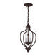 Home Basics Three Light Mini Chandelier/Ceiling Mount (4170-07)