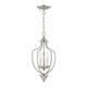 Home Basics Three Light Mini Chandelier/Ceiling Mount (4170-91)