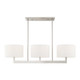 Livex Lighting - 42405-91 - Three Light Linear Chandelier - Hayworth - Brushed Nickel