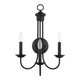Livex Lighting - 42673-04 - Three Light Wall Sconce - Estate - Black