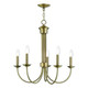 Livex Lighting - 42685-01 - Five Light Chandelier - Estate - Antique Brass
