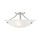 Livex Lighting - 4273-91 - Three Light Ceiling Mount - Oasis - Brushed Nickel